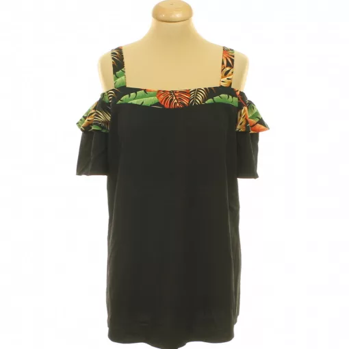 Shein mintás feket felső