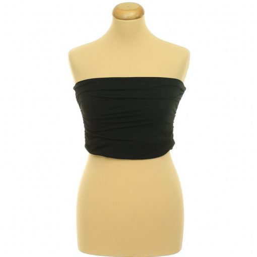 H&M ráncolt fekete top