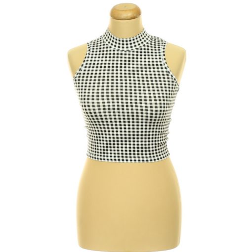Fishbone kockás top