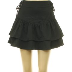Shein fűzős fekete szoknya