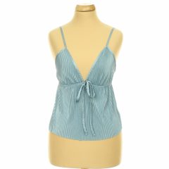 Shein pliszírozott kék felső