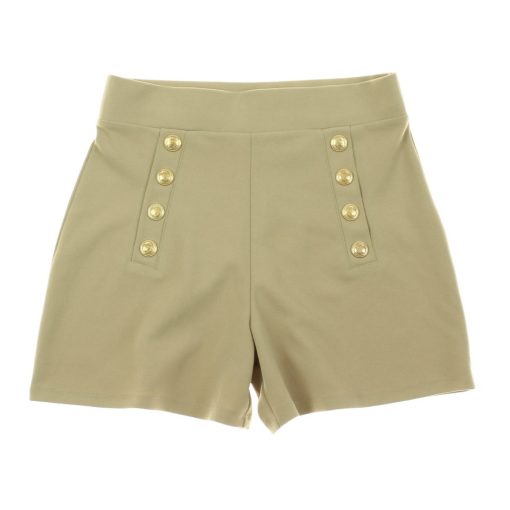 H&M díszgombos barna short