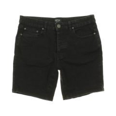 Boohoo fekete farmer rövidnadrág