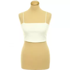 Bershka krémszínű top