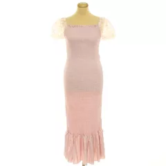 Shein gumírozott rózsaszín ruha