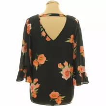 Dorothy Perkins virágmintás fekete blúz