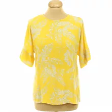 H&M mintás sárga blúz