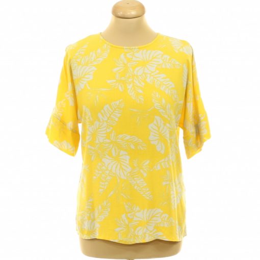 H&M mintás sárga blúz