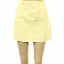 DenimCo sárga farmer miniszoknya