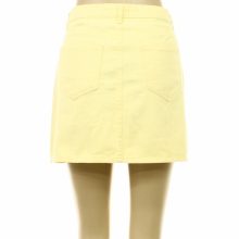 DenimCo sárga farmer miniszoknya