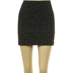 H&M mintás fekete miniszoknya