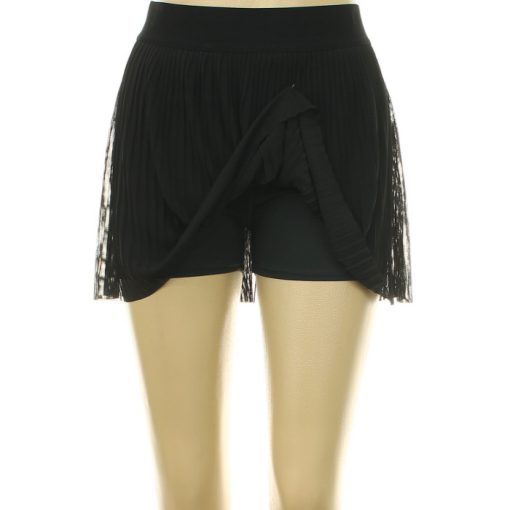 Pliszírozott fekete szoknya