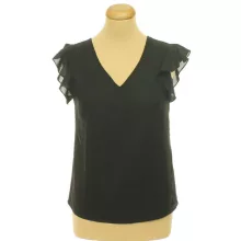 Shein csipkés fekete blúz