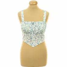 Shein ráncolt virágmintás top