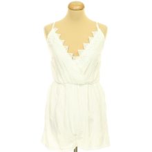 Shein horgolt csipkés fehér overál