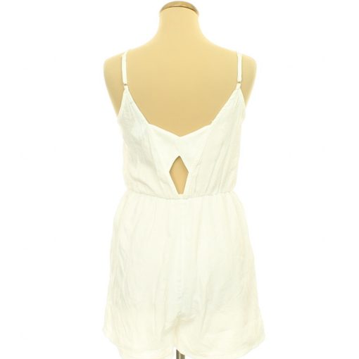 Shein horgolt csipkés fehér overál