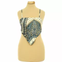 Shein mintás szatén top