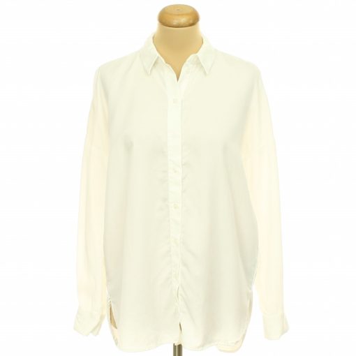 Selected fehér oversize ing