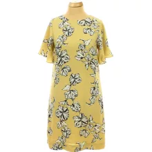 H&M virágmintás sárga ruha