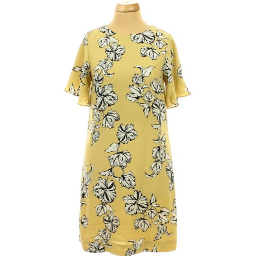 H&M virágmintás sárga ruha