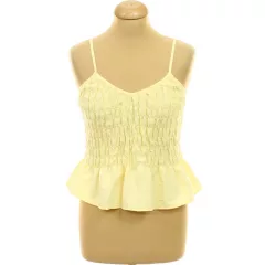 Primark gumírozott sárga top