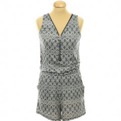 Mintás kék overál