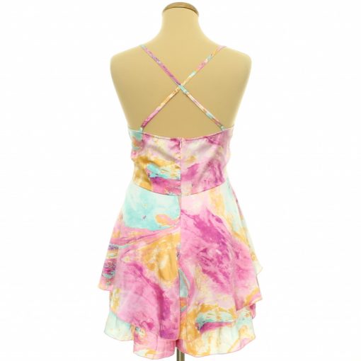 Quiz mintás szatén overál