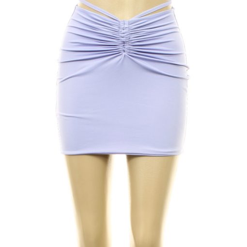 Shein ráncolt lila szoknya