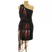 Miss Selfridge mintás-fekete ruha