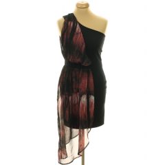 Miss Selfridge mintás-fekete ruha