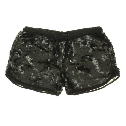 Fishbone flitteres fekete short