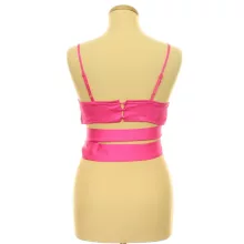 Shein pink szatén top