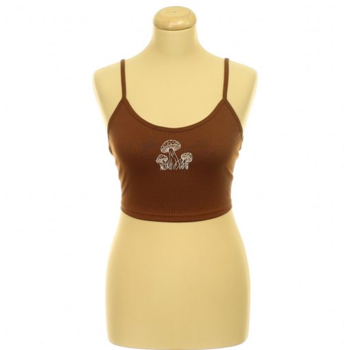 Shein mintás barna top