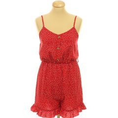 Pöttyös piros overál