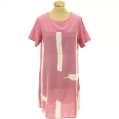 Shein mintás rózsaszín ruha