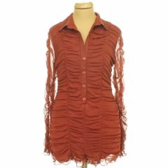 Asos ráncolt barna necc overál