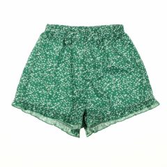 Virágmintás zöld rövidnadrág