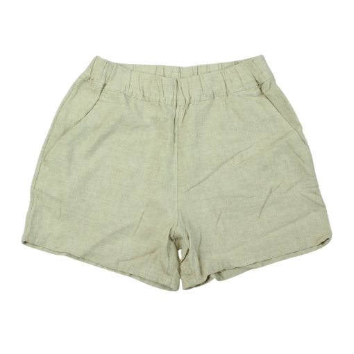 Divided bézs lenkeverék short