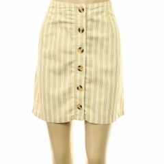 Clockhouse csíkos barna szoknya