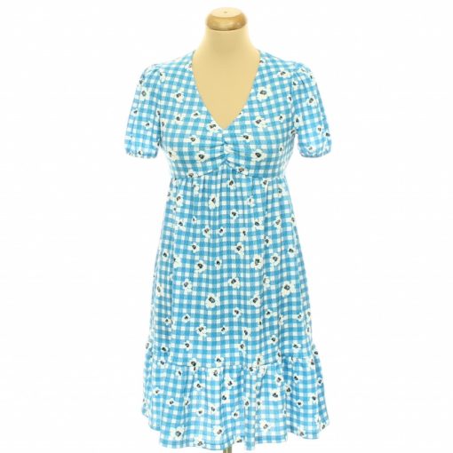 Primark mintás kék ruha