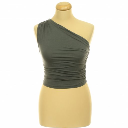 Shein ráncolt szürke top