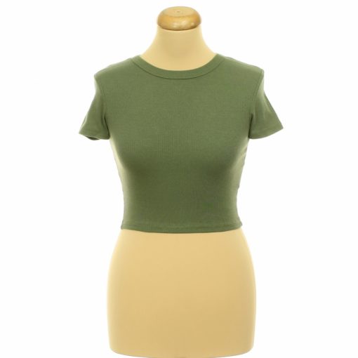 Fishbone khakizöld top