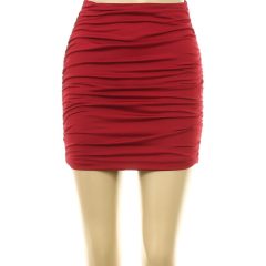 Shein ráncolt bordó szoknya