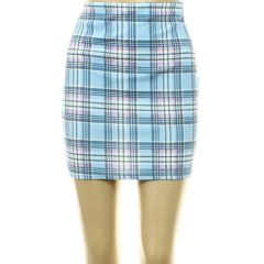 Boohoo kockás kék szoknya