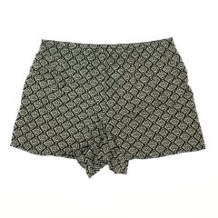 Papaya mintás viszkóz short