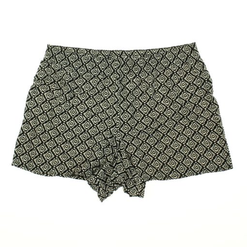 Papaya mintás viszkóz short
