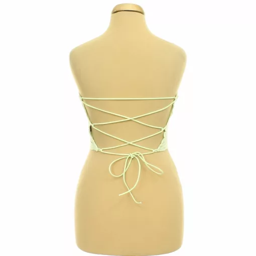 Shein fűzős zöld top