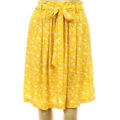 Jean Pascale virágmintás sárga szoknya