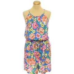 Papaya virágmintás overál