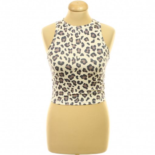 Shein leopárdmintás top